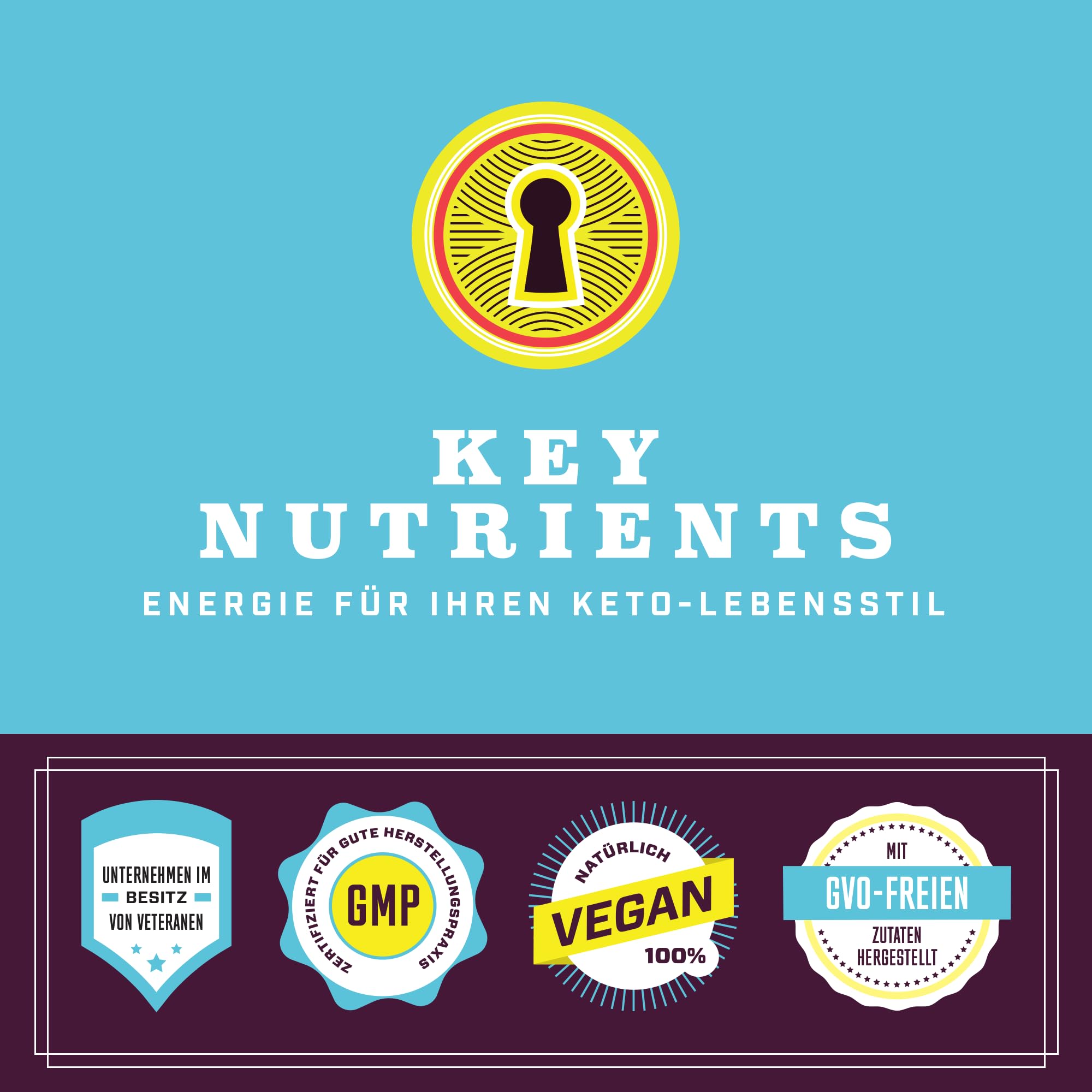 KEY NUTRIENTS Multivitamin Electrolytes Powder No Sugar - Refreshing Lemonade Electrolytes - Sodium & Energy Supplement - Hydration Powder - No Calories - 4 g x 90 Servings (360 Grams)