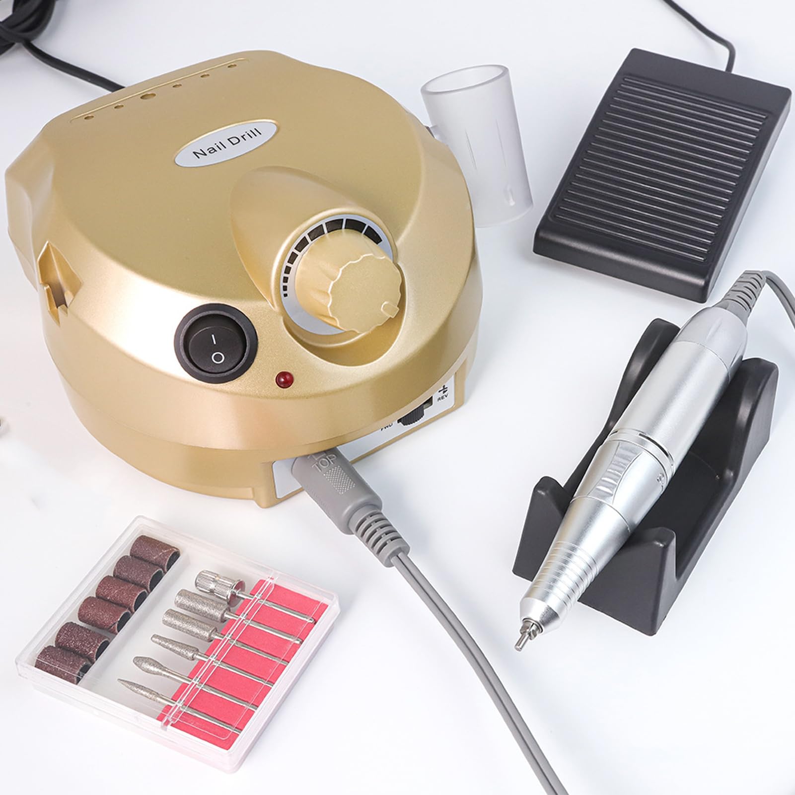 Lima Elettrica per Unghie - Set Professionale per Manicure per Rimuovere Le Unghie Finte e Curare la Pelle Morta delle Dita