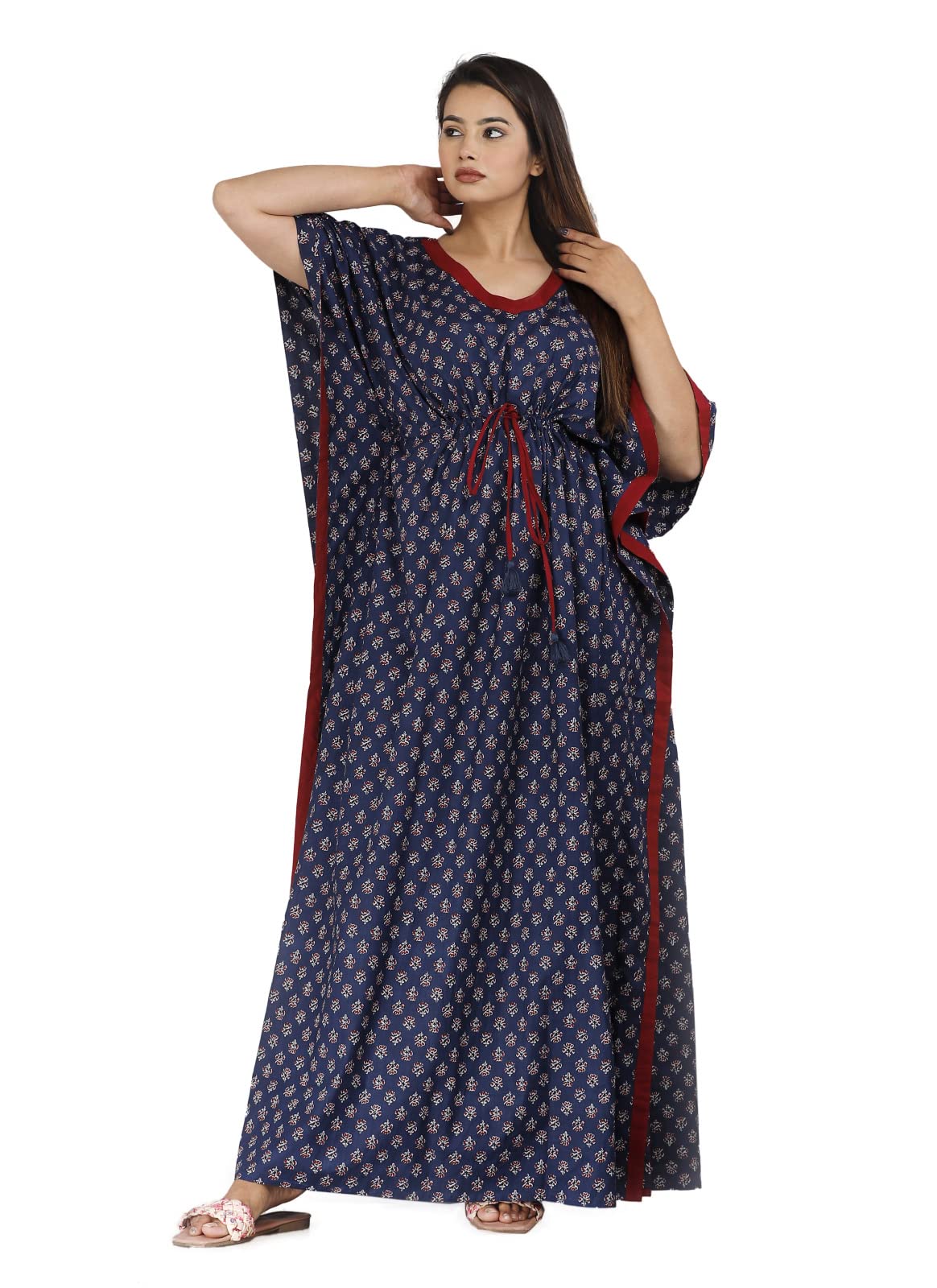 urali Women's Printed 100% Cotton Kaftan-picture-21