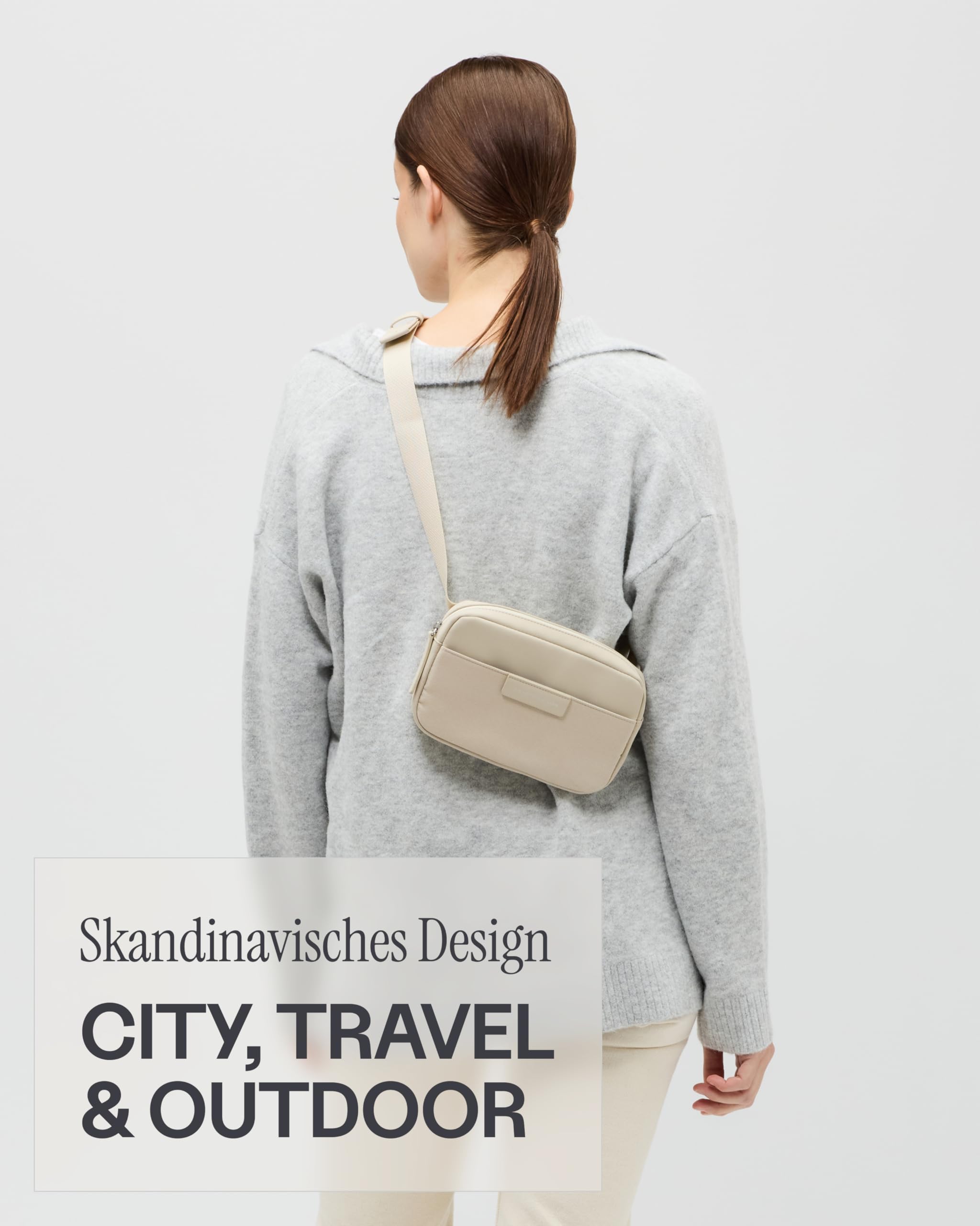 Kapten & Son Bauchtasche Bergen Crossbody 1,5 L | Bauchtasche Damen & Herren | Handtasche | Umhängetasche klein | ideal für Reisen, Alltag, City