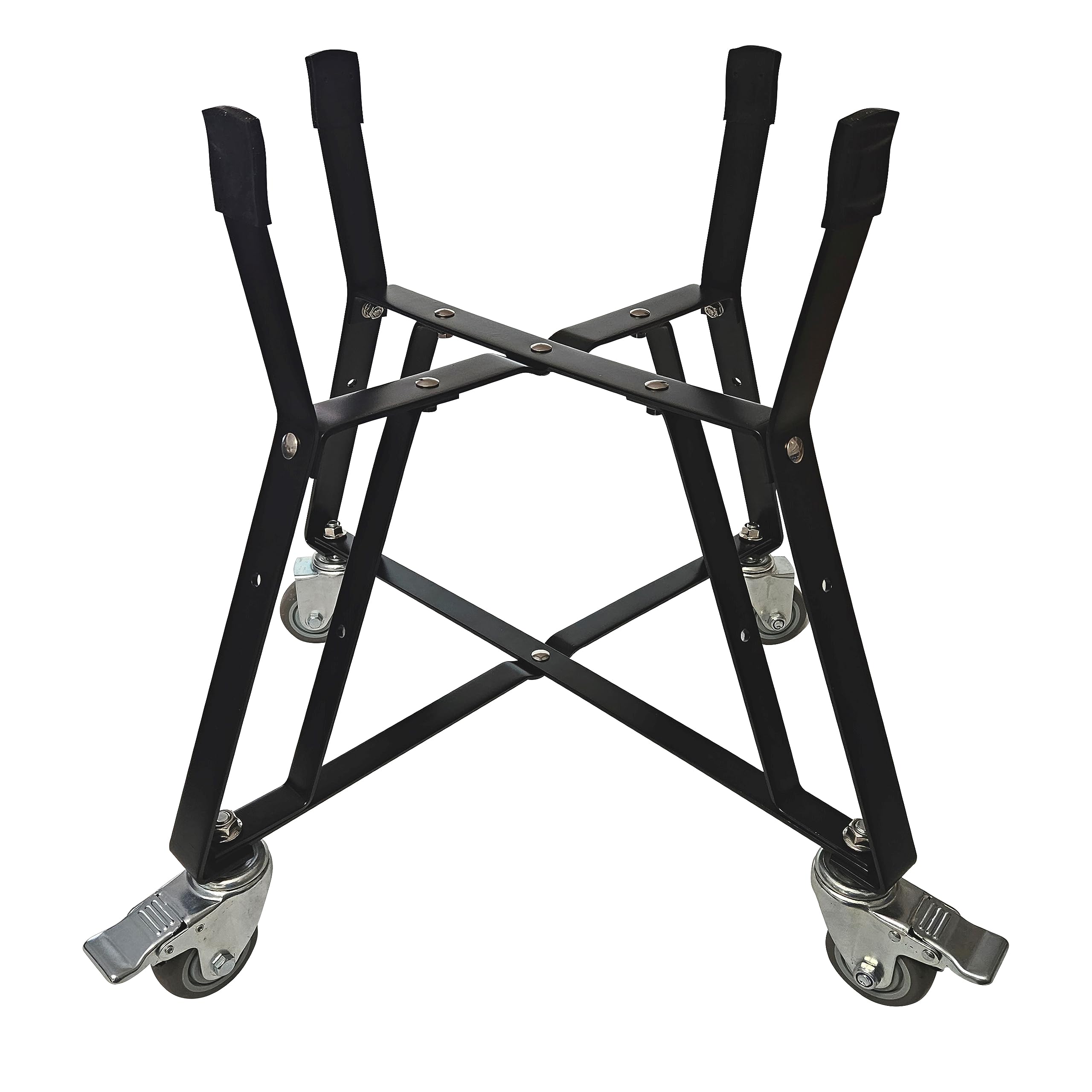 Rolling Cart Rolling Nest for Large Kamado Grills, Big Green Egg Accessories Powder Coated Best Casters