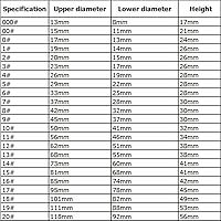 Vista 3 de Paquete de 20 tapones de goma sólida, tapón de goma de laboratorio blanco, tapón de tanque de tubería, tapón de sellado a presión, tapón de orificio