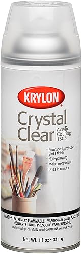 Krylon K01303007 - Pintura acrílica en aerosol transparente de 11 onzas
