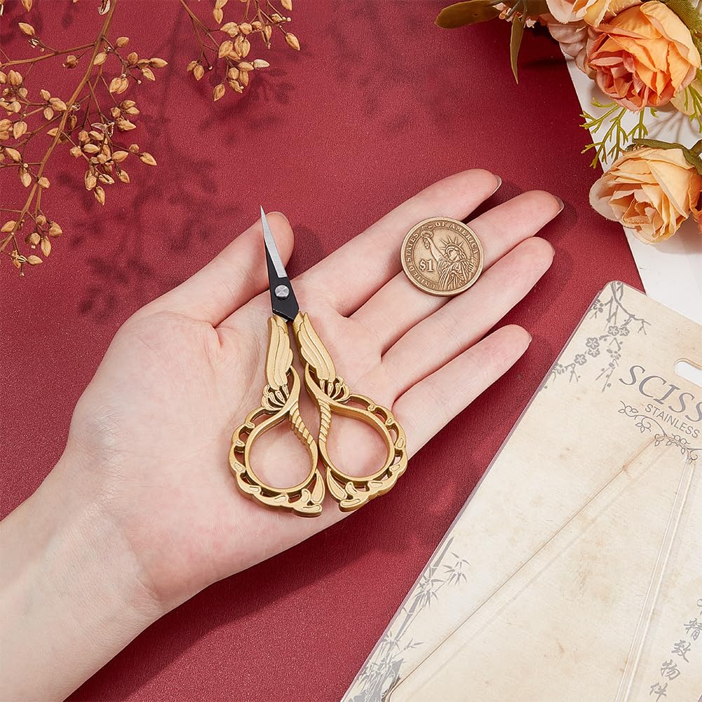 Vintage Embroidery Scissors – Rainbow Stainless Steel, Small & Sharp For Sewing & Crafts