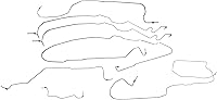 Dorman 919-219 Stainless Steel Brake Line Kit for Chevy Silverado & GMC Sierra 2500 HD 2003-2007 (OE FIX)