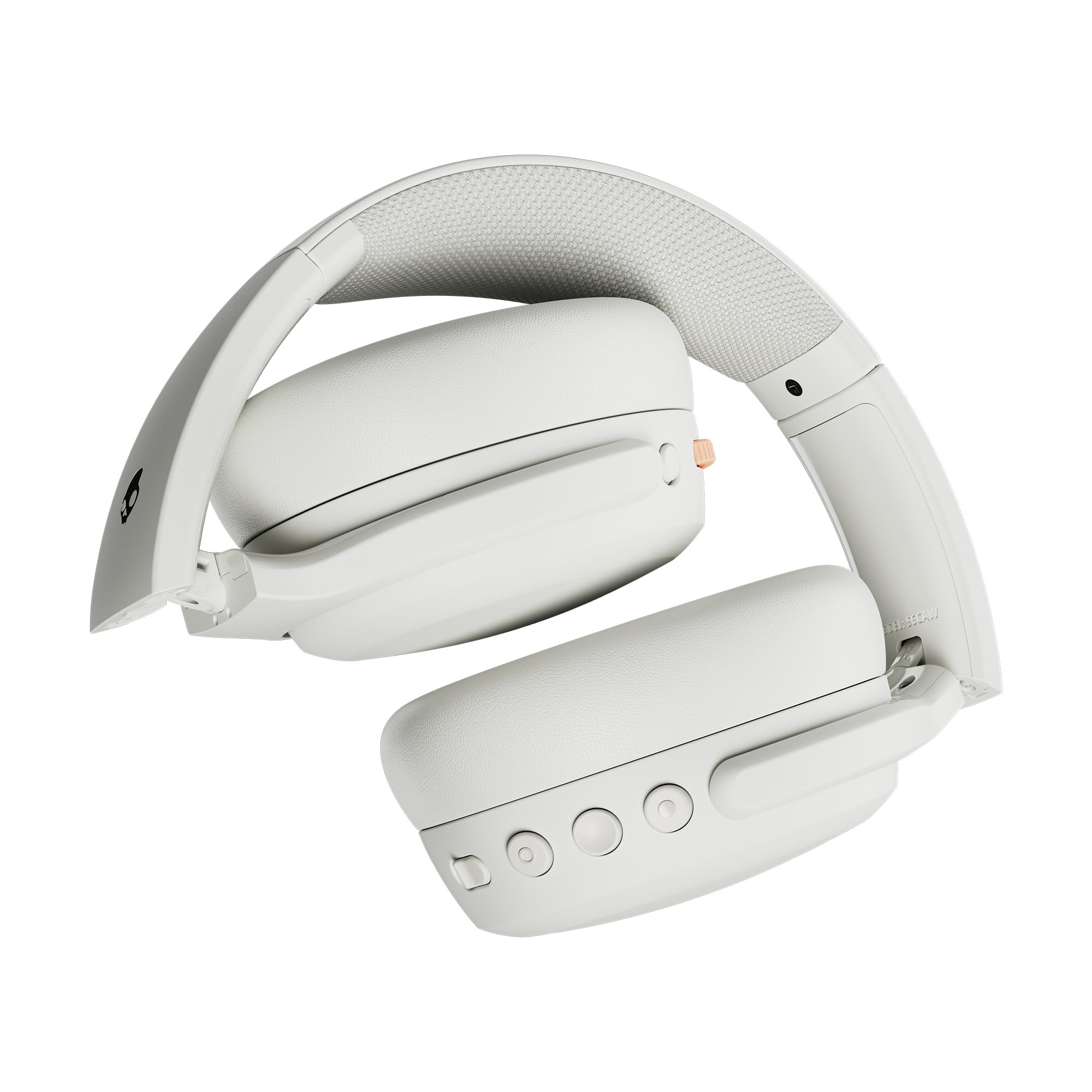 Skullcandy Crusher ANC 2 Cascos Inalámbricos Bluetooth Over-Ear, Multi-Sensory Bass, Cancelación Activa de Ruido, 60 Horas de Autonomía - Blanco