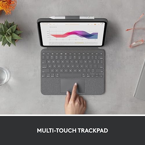 Miniatura 4 de Logitech Combo Touch Funda de teclado desmontable para iPad (10 generación) - Gris Oxford (renovado)