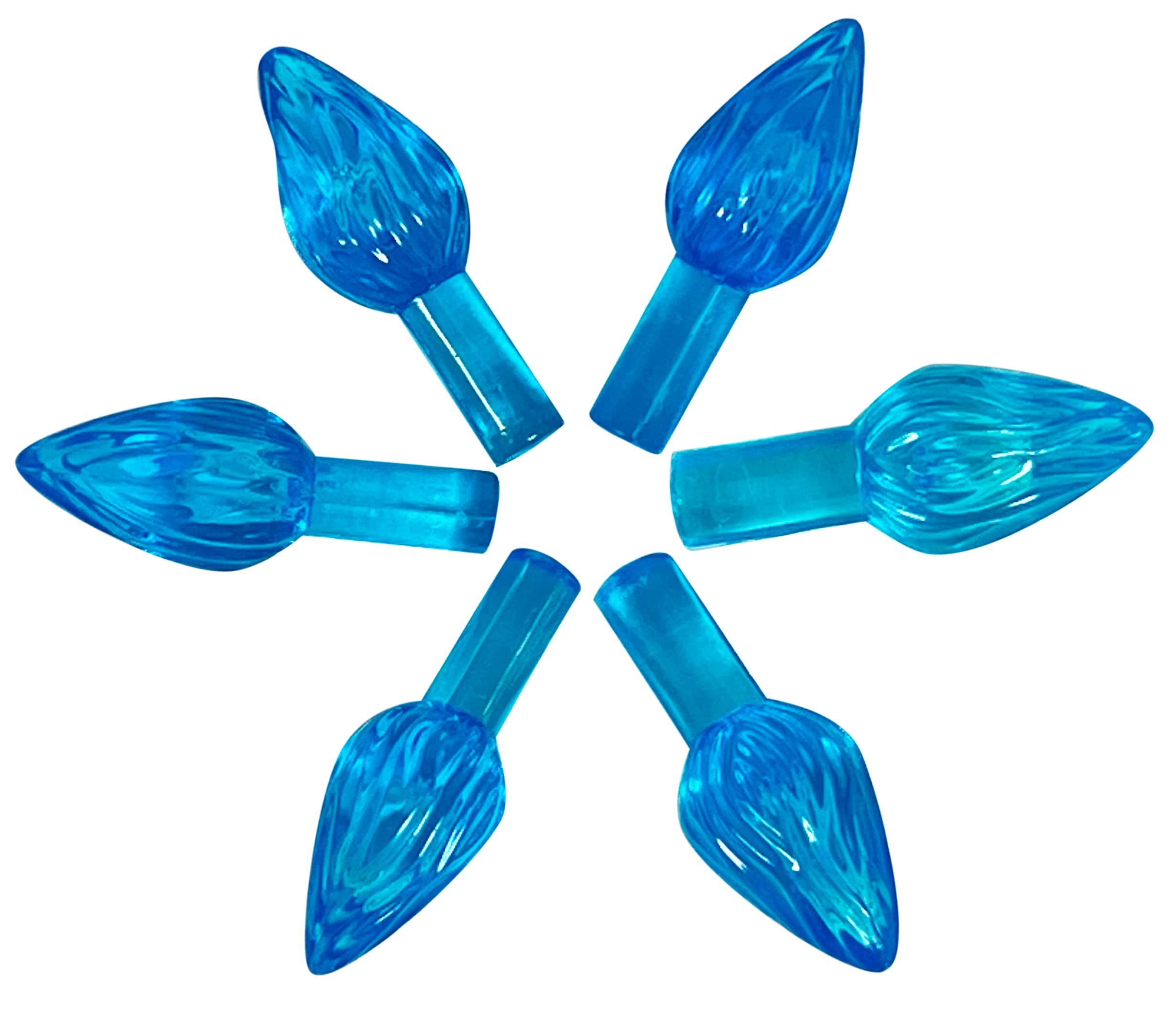 National Artcraft Medium Aqua Twist-Style Ceramic Christmas Tree Lights (144 Pieces)