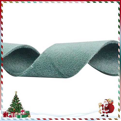 Miniatura 3 de Cinta de terciopelo de doble cara verde polvoriento, 1 pulgada, 10 yardas, cintas de terciopelo para decoración de coronas de Navidad, envoltura de
