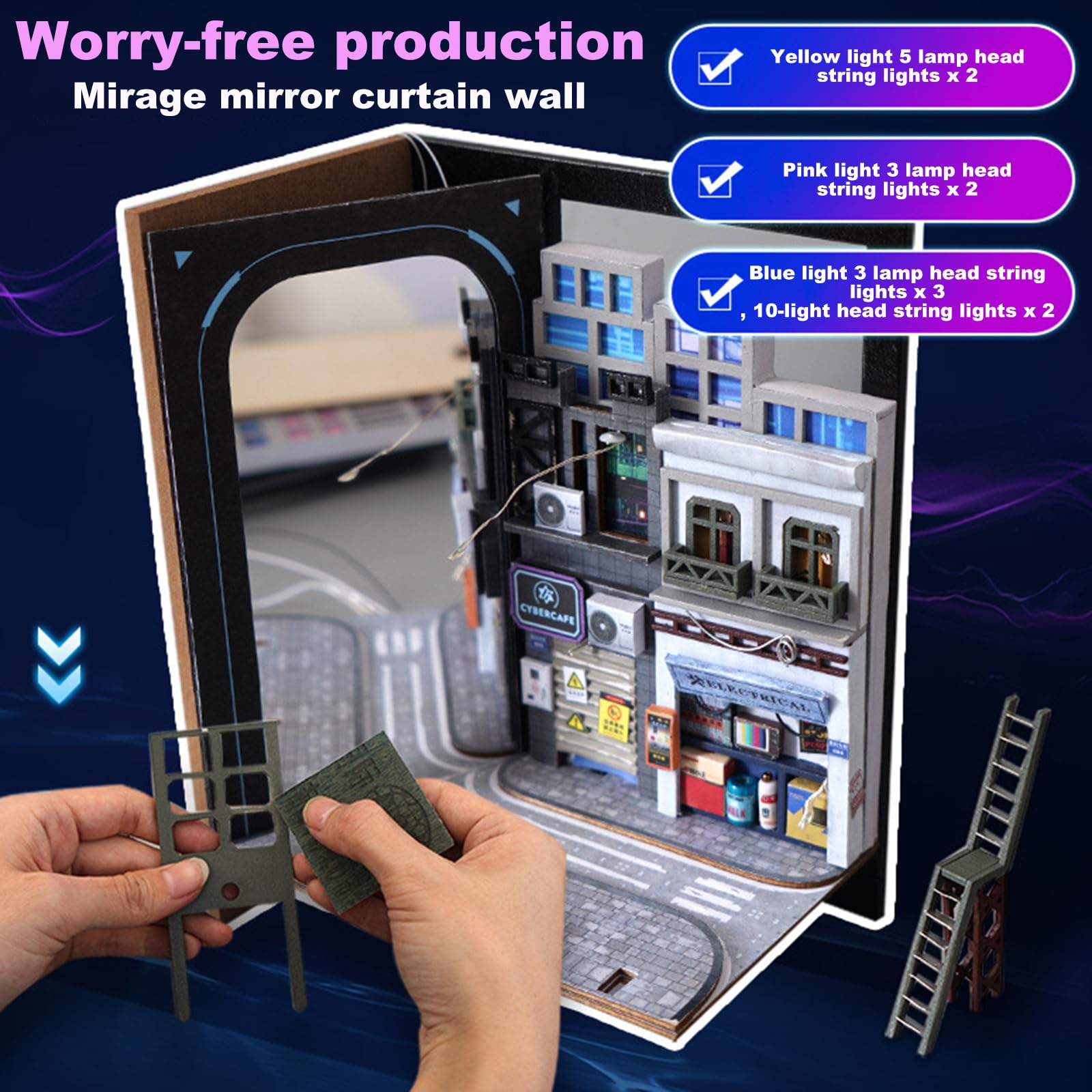 Amazon | DIYブックヌークキット、パーソナライズされた3D木製パズル