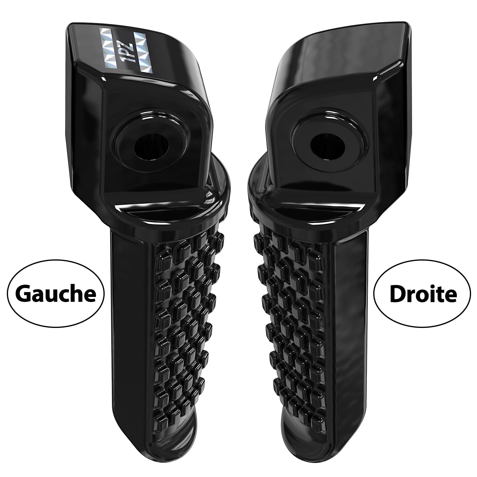 1PZ FZX-10R Repose-pieds pour moto Ensemble de deux pièces Compatible avec Kawasaki ZX-6R ZX-7R ZX-9R ZX-10R ZX-12R Z1000