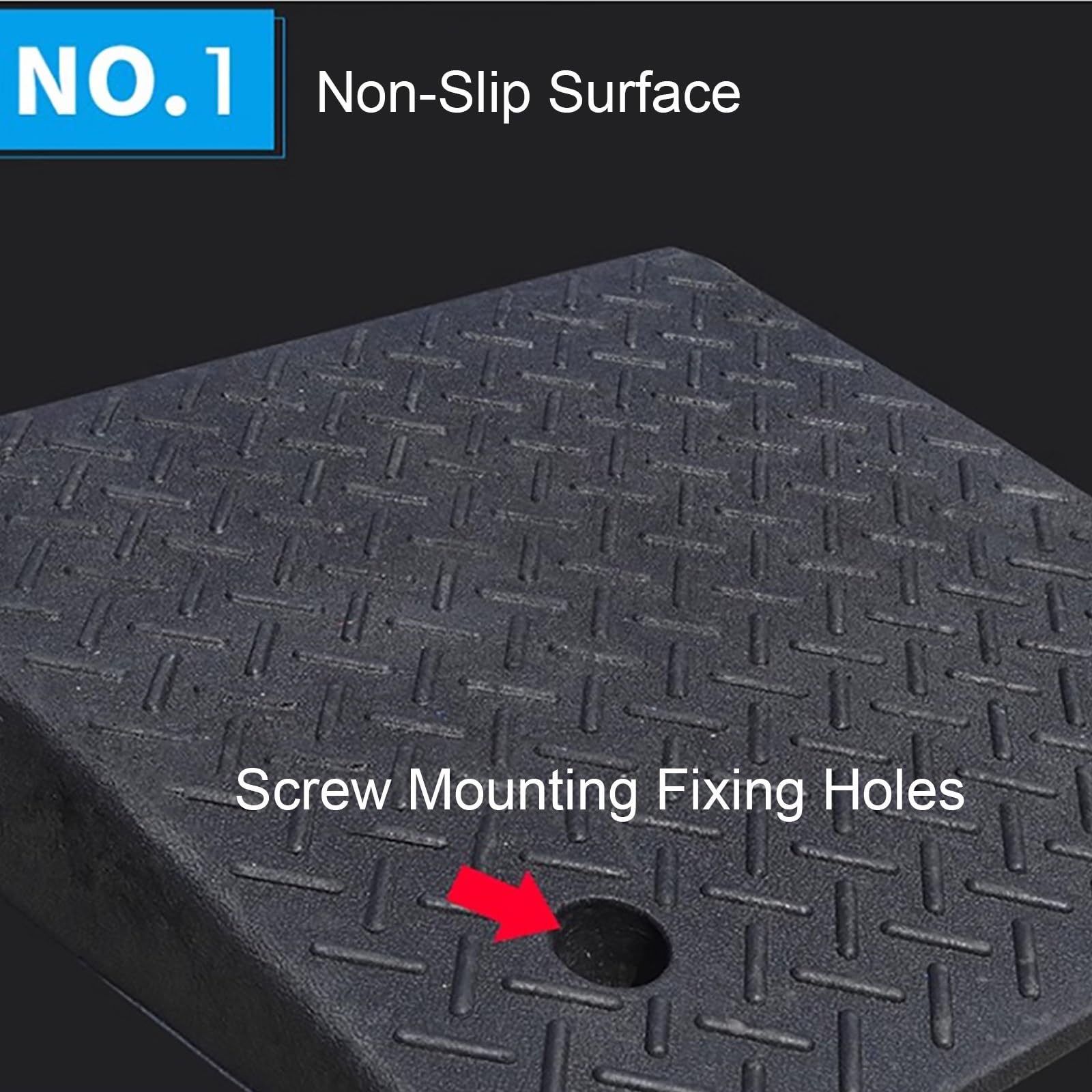 Rubber Curb Ramp, Portable Heavy Duty Driveway Curb Ramp for Sidewalk Loading Dock Cars Wheelchairs Motorcycle Trucks Scooter Lawn Mower(60 * 12 cm/23.6 * 4.7 in)