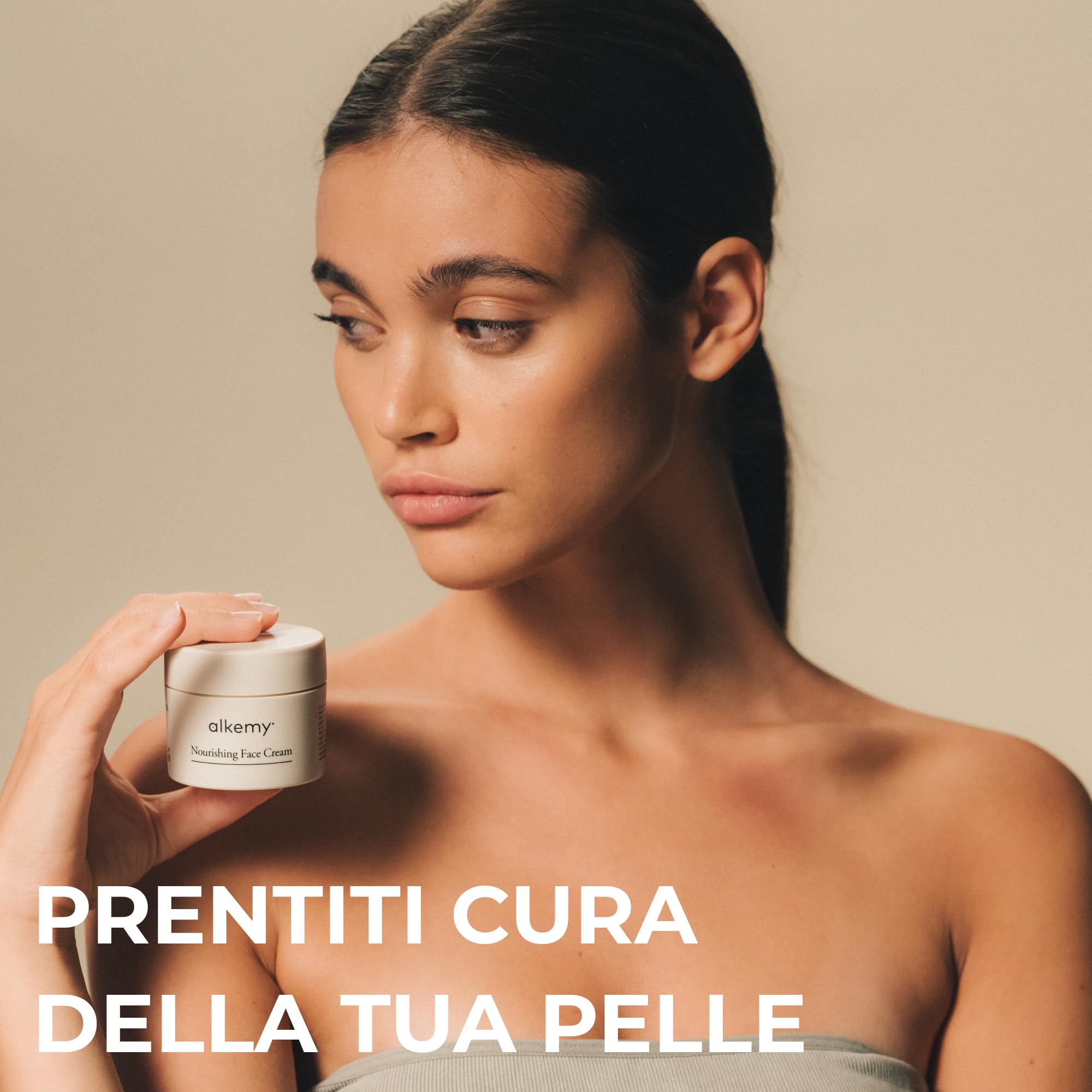 ALKEMY Crema Viso Nutriente Intensa, ad azione Elasticizzante e Anti Età, Crema Antirughe Trattamento Nutriente per tutti i tipi di pelle Dermatologicamente Testata, Cosmetica Naturale - 50ml