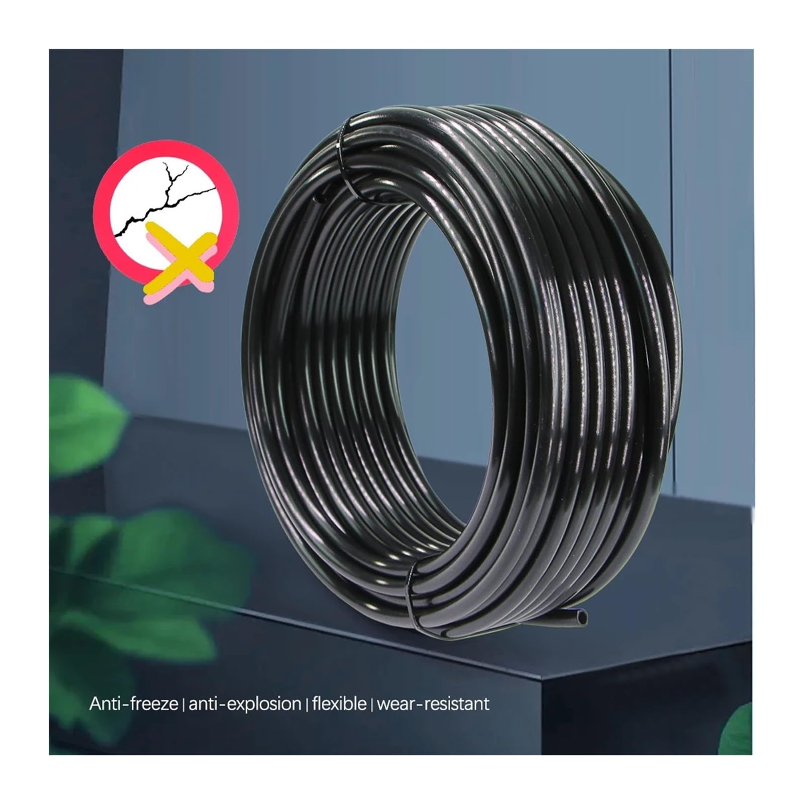 Manguera de riego por goteo for jardín, bricolaje, 5-50m, 1/4-1/2" | Manguera de PE con sistema de punzonado for riego automático de jardines.(4l7mm,10m)