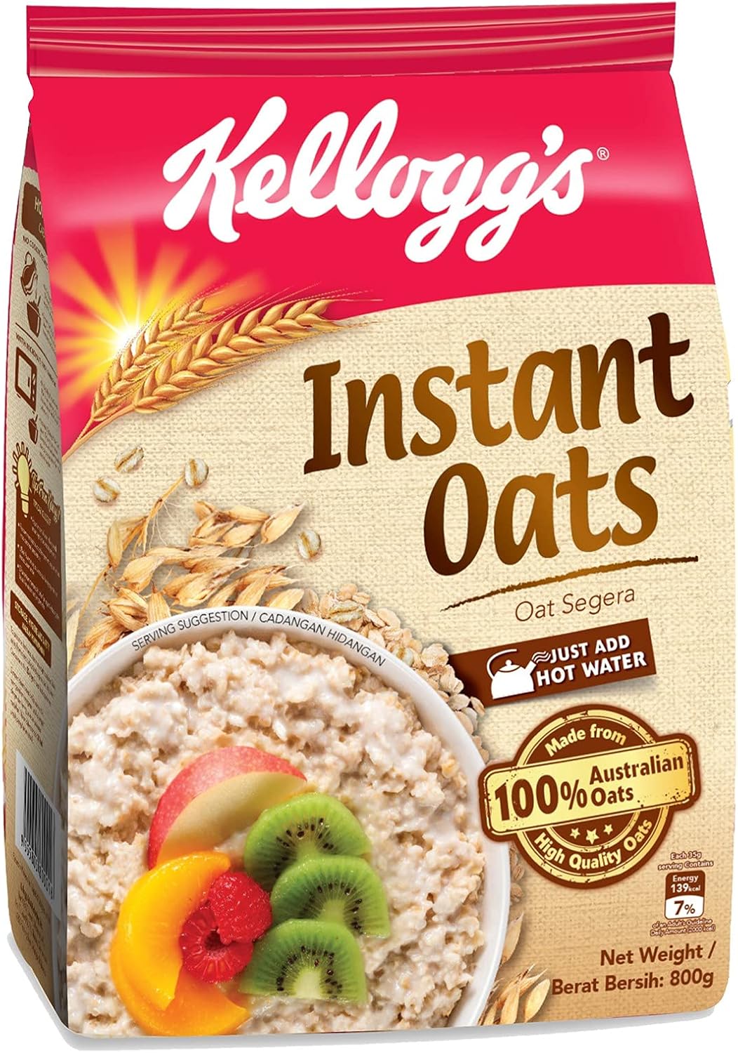 Kellogg’s Oats, 800g Amazon.sg Grocery