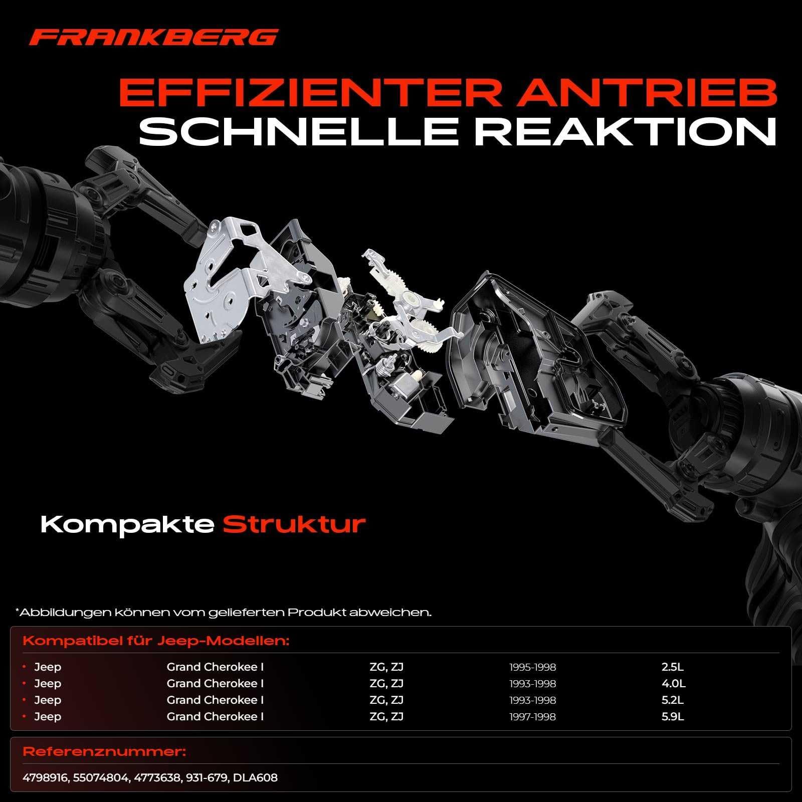 Frankberg Türschloss Stellmotor Hinten Rechts 2-Polig 931-679