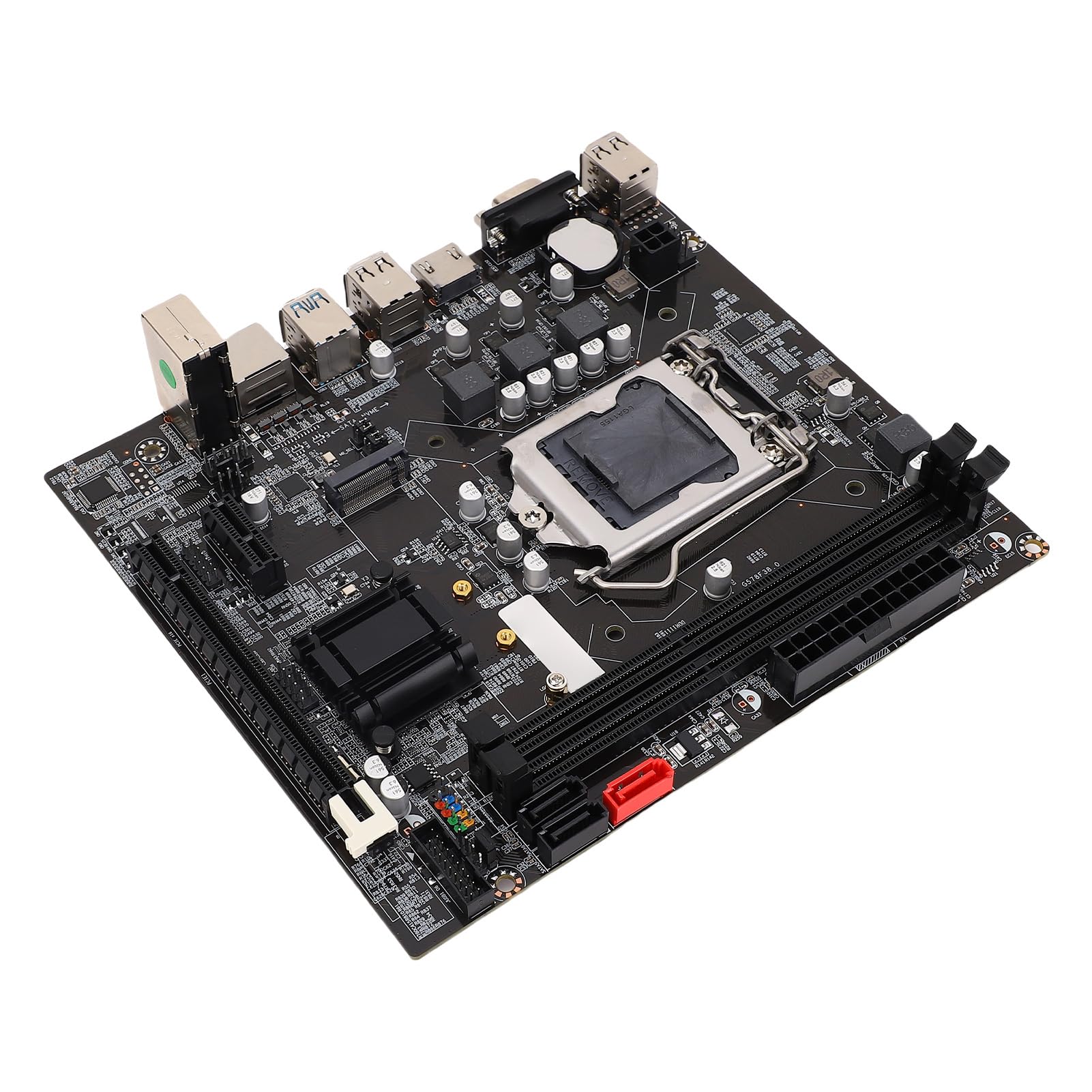 Placa Base B75 LGA 1155 DDR3 M.2 NVME NGFF para Core i3 i5 i7 Xeon E3 V2, 2x8GB Ranura de Memoria, Soporte VGA HD, 6 Fase Fuente de Alimentación