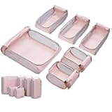 Keep Shape Packing Cubes for Travel, 6 Set Travel Cubes for Packing, Lightweight Suitcase Organizer Bags Set for Travel Essentials