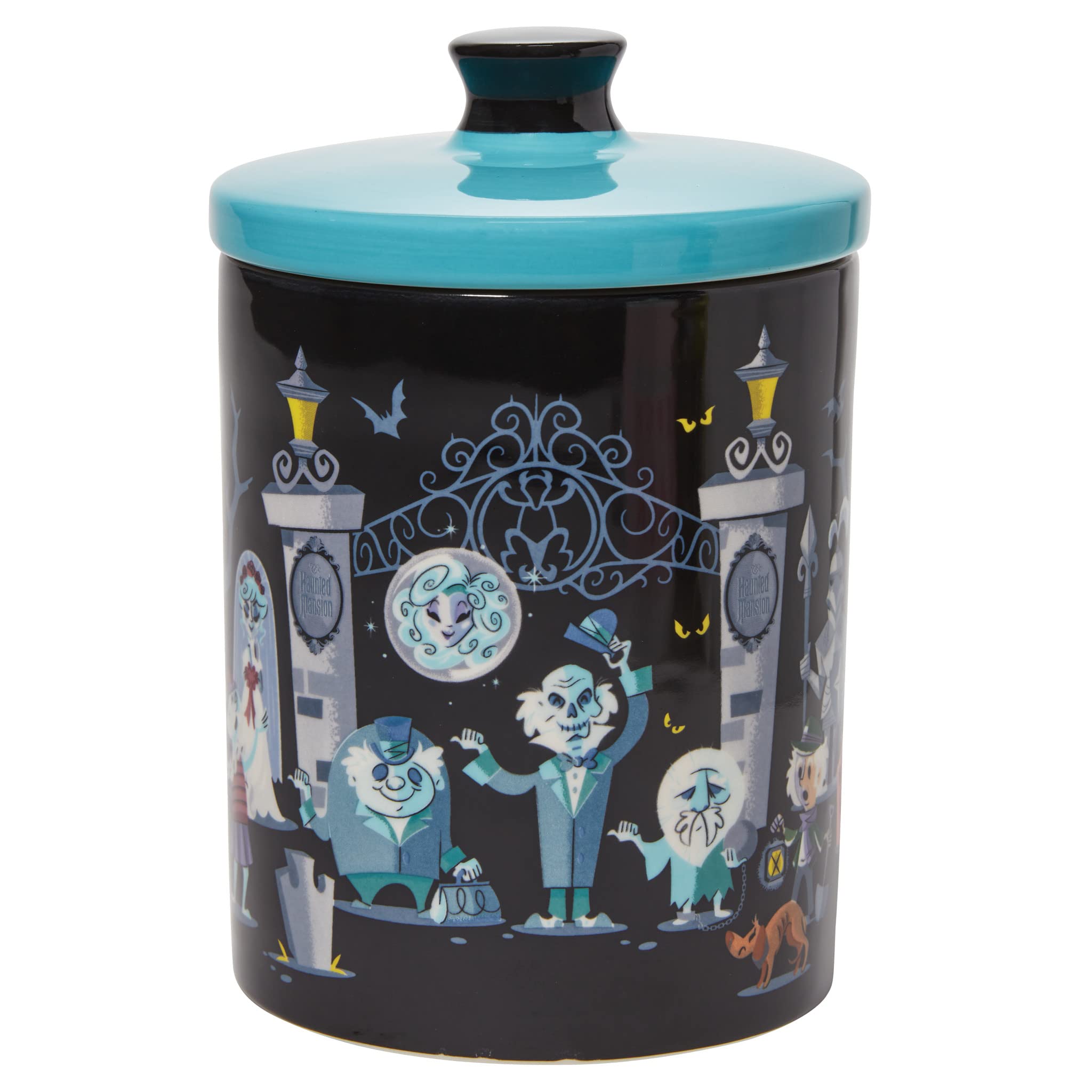 Enesco Disney Ceramics - Barattolo per biscotti, motivo: The Haunted Mansion, 19 cm, multicolore