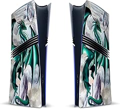 Head Case Designs Calcomanía de vinilo con licencia oficial de Ruth Thompson Green Dragons compatible con la consola Sony PlayStation 5 PS5 Pro Digital Edition