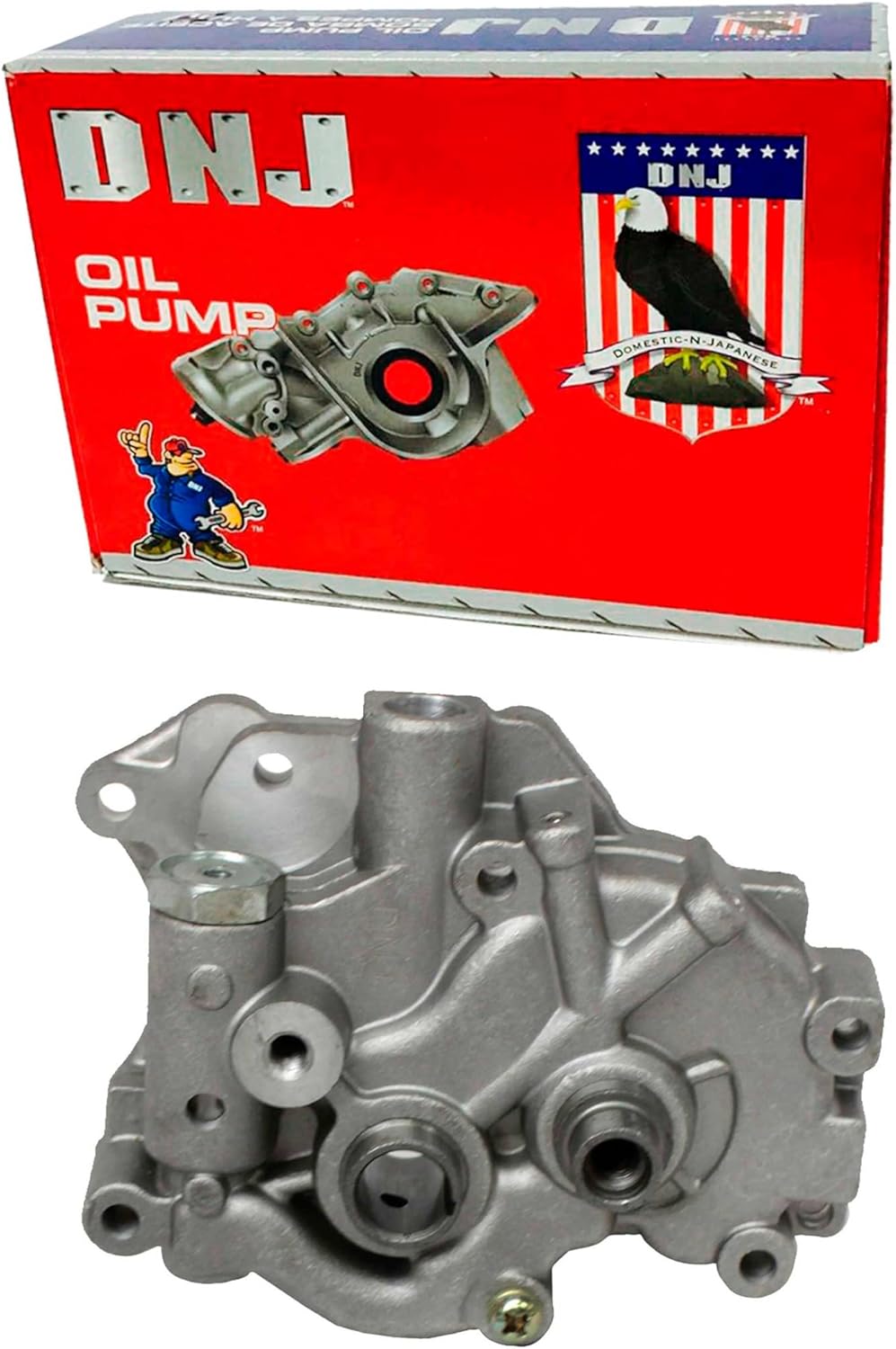 DNJ OP101 Oil Pump for 1981-1989 Chrysler, Dodge, Mazda, Mitsubishi, Plymouth 400, 600, Aries 2.6L L4 8V SOHC 2555cc