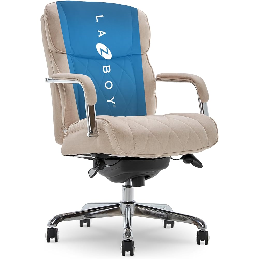 43/mo Finance LaZBoy Sutherland Quilted Leather Executive Office