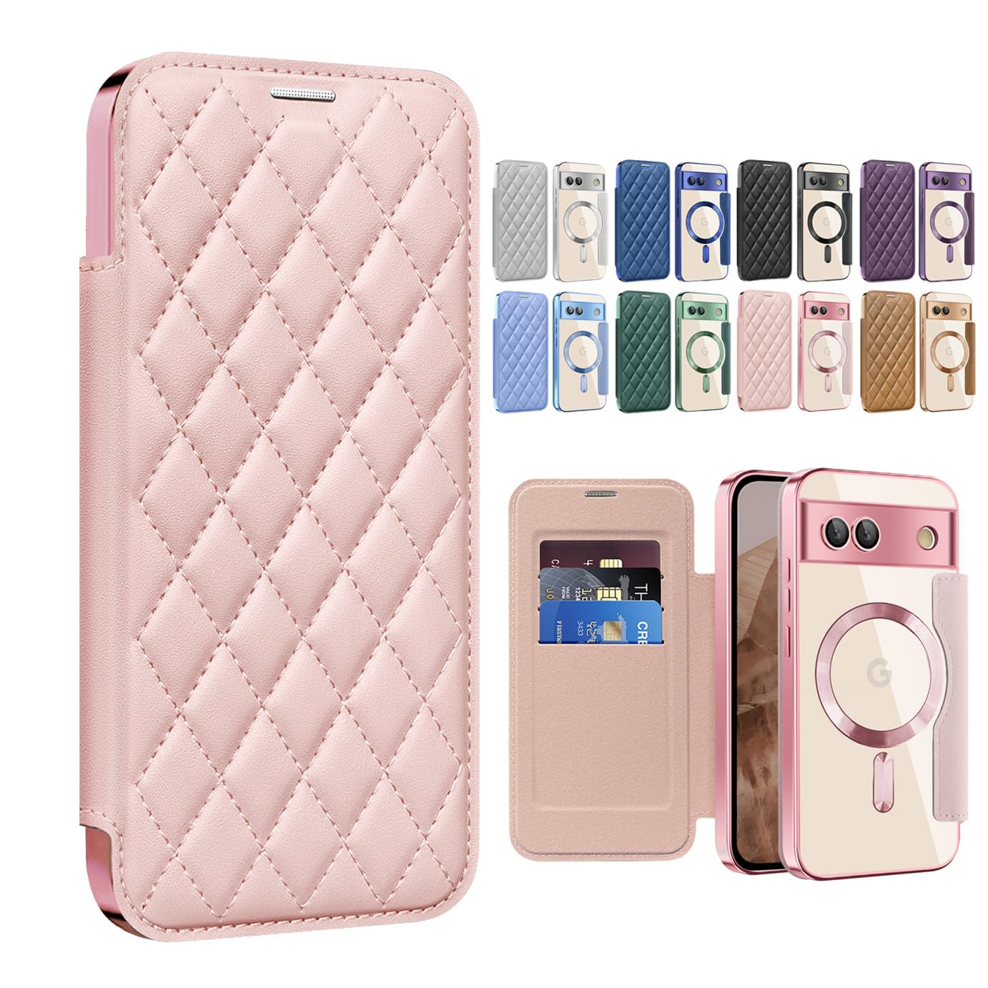 Amazon.co.jp: Google Pixel 8A ケース ガラスフィルム付き 手帳