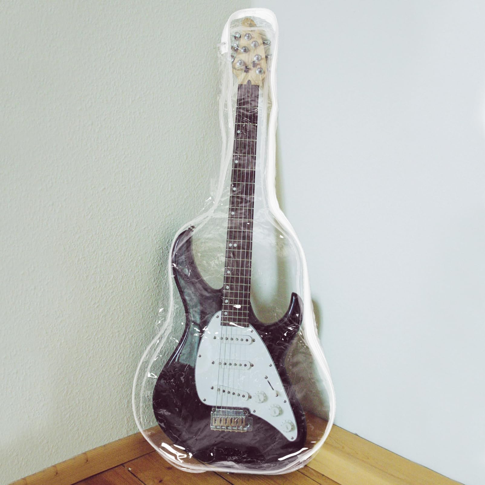 Funda Protectora para Guitarra Eléctrica Transparente, Pvc, 1 Pieza | Diseño Totalmente Sellado E, Protección Prolongada, Ligera y Portátil para Instrumento de Cuerda