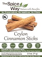 Vista 8 de The Spice Way Palitos de Canela Verdadera - Canela de Ceilán 2.5 oz