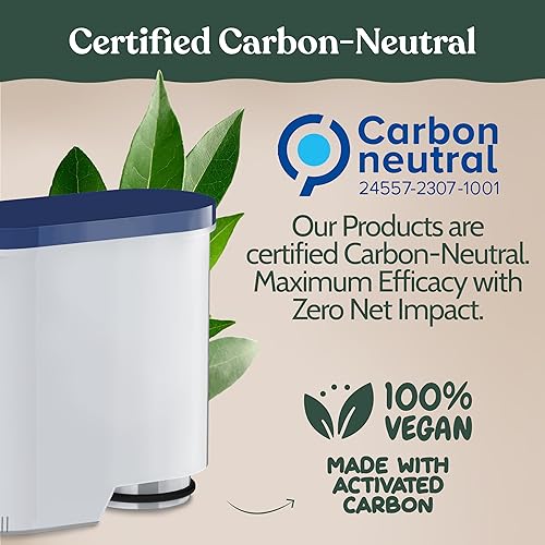 Miniatura 4 de Roobi Filtros de agua Philips compatibles. Especialmente diseñados para máquinas de café Philips, filtros de agua limpia Aqua Neutral de carbono.