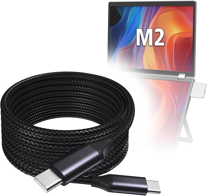 Cable USB-C a USB-C 100W Braided Nylon 10ft