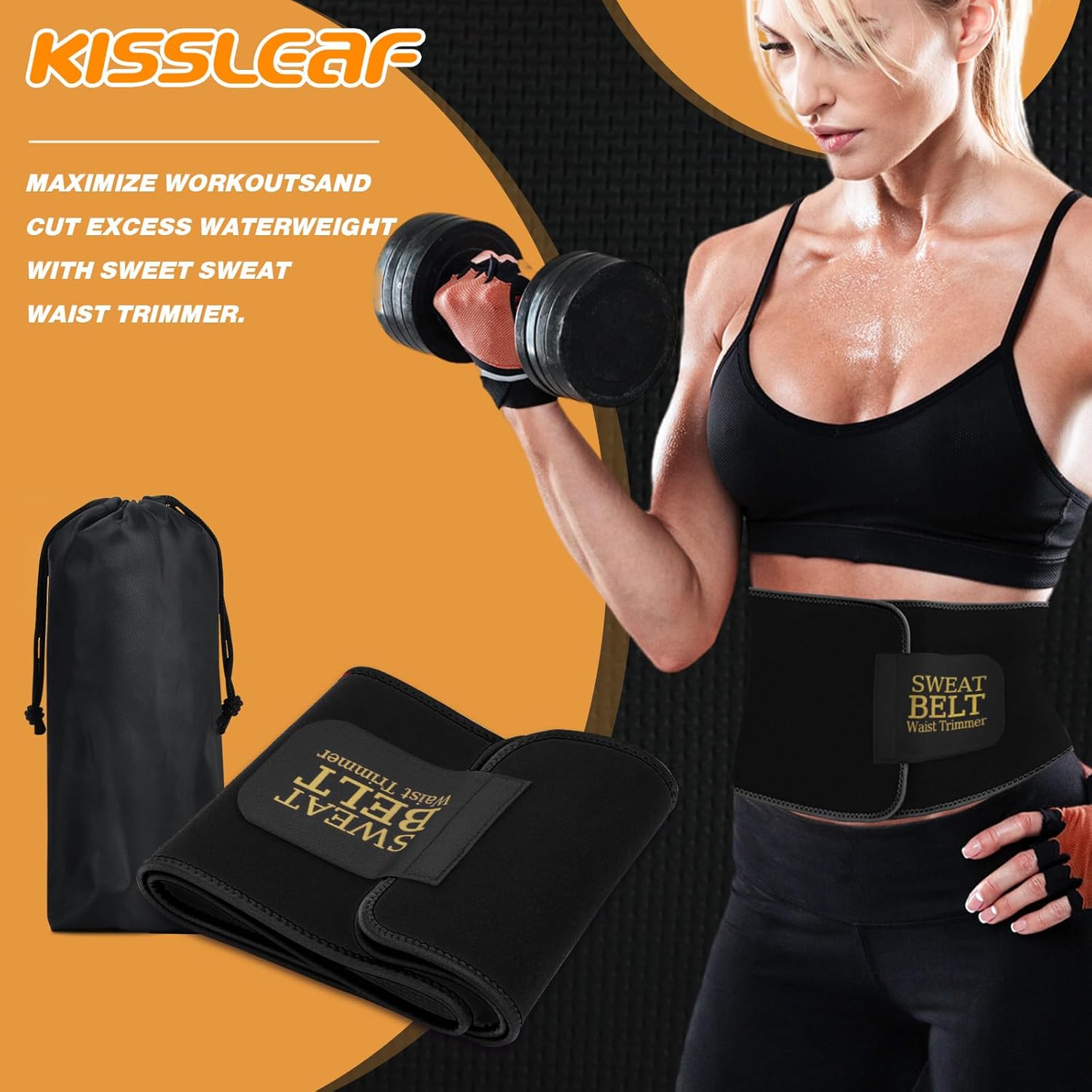 Sweat Waist Trainer for Women Men, Comfortable Waist Cincher Sweat Belt to Boost Sweating Stomach Wrap Supportive - Image 5