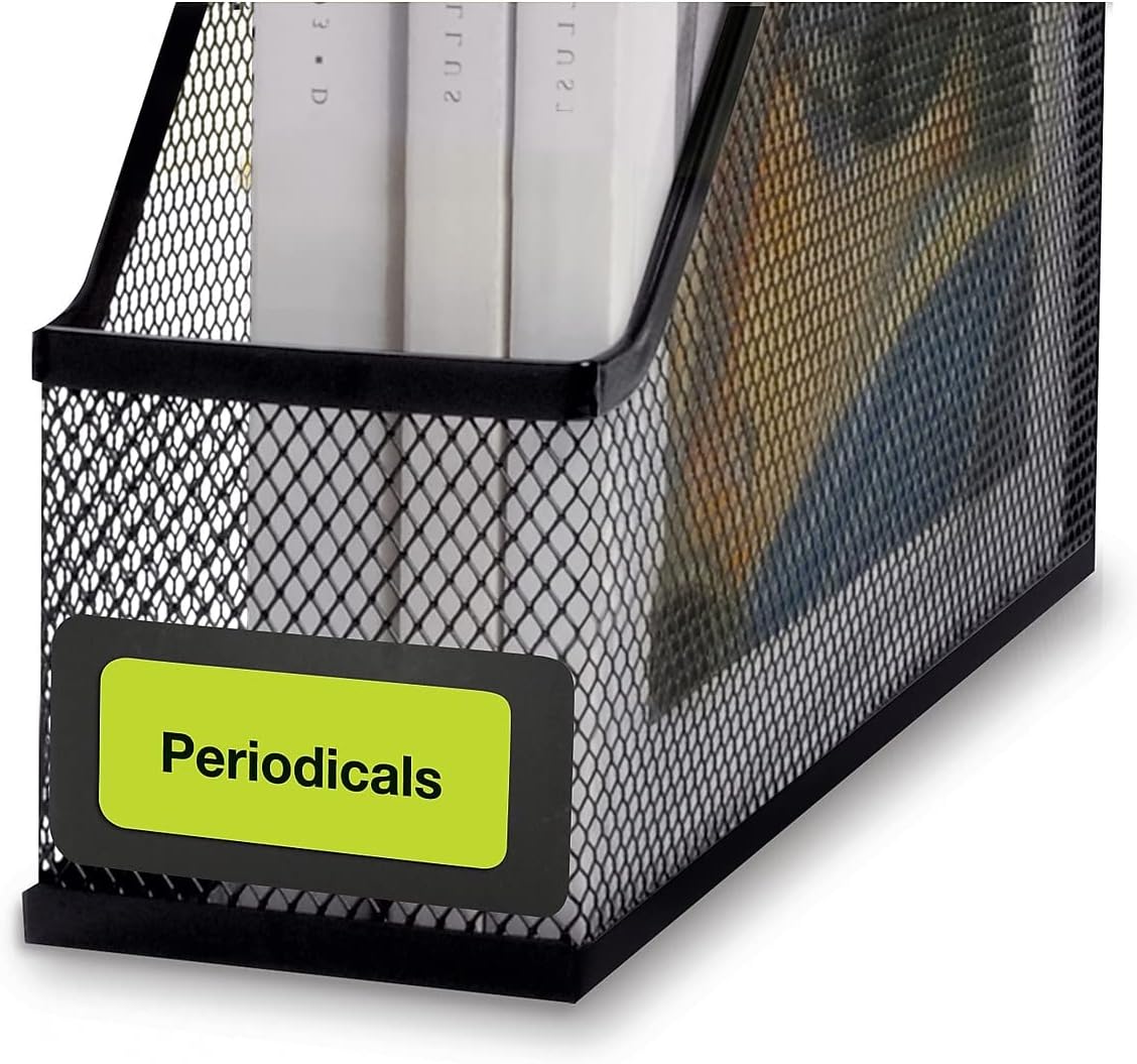 Avery Printable Labels with Sure Feed, 1" x 2-5/8", Assorted Neon Colors (Green, Magenta, and Yellow), Removable Adhesive, Laser & Inkjet Compatible, 360 Blank Labels Total (6479) - Image 4