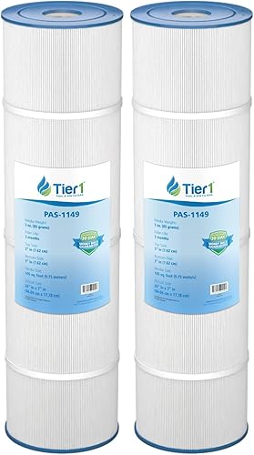 Tier1 Cartucho de filtro para piscina y spa, paquete de 2  Reemplazo para Pentair Clean & Clear Plus 420, 178584, Unicel C-7471, FC-1977, Pleatco