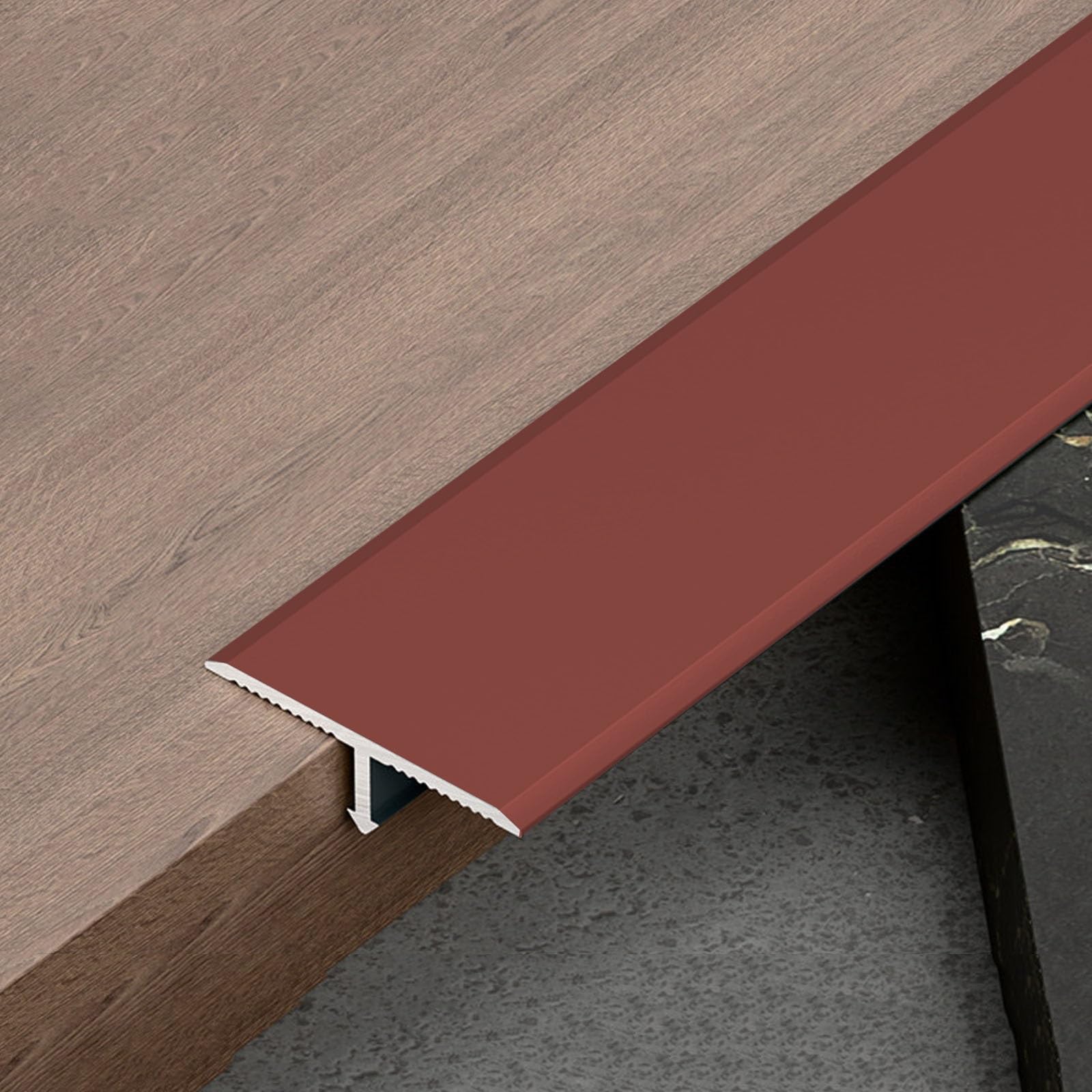 Aluminiowy zestaw wykończeń podłogowych T-Molding, listwa progowa 90 cm, 3