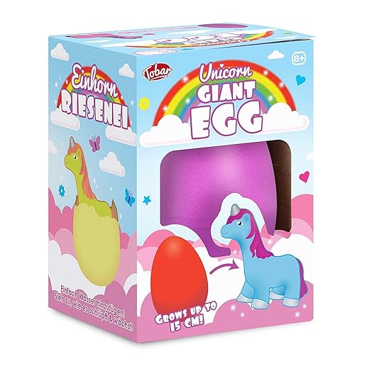 Tobar Unicorn Giant Growth Egg 15cm