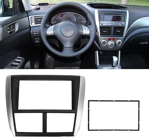 Miniatura 4 de Fydun Auto Dash Audio Fascia, 2DIN DVD Panel Marco Navegación Trim Tablero de Audio Marco de Reemplazo para Forester Impreza