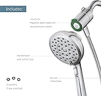 Vista 3 de Moen Verso - Ducha de mano, cabezal de ducha redondo desmontable con sistema de acoplamiento Magnetix, manguera de 60 pulgadas, cromo, 220H2