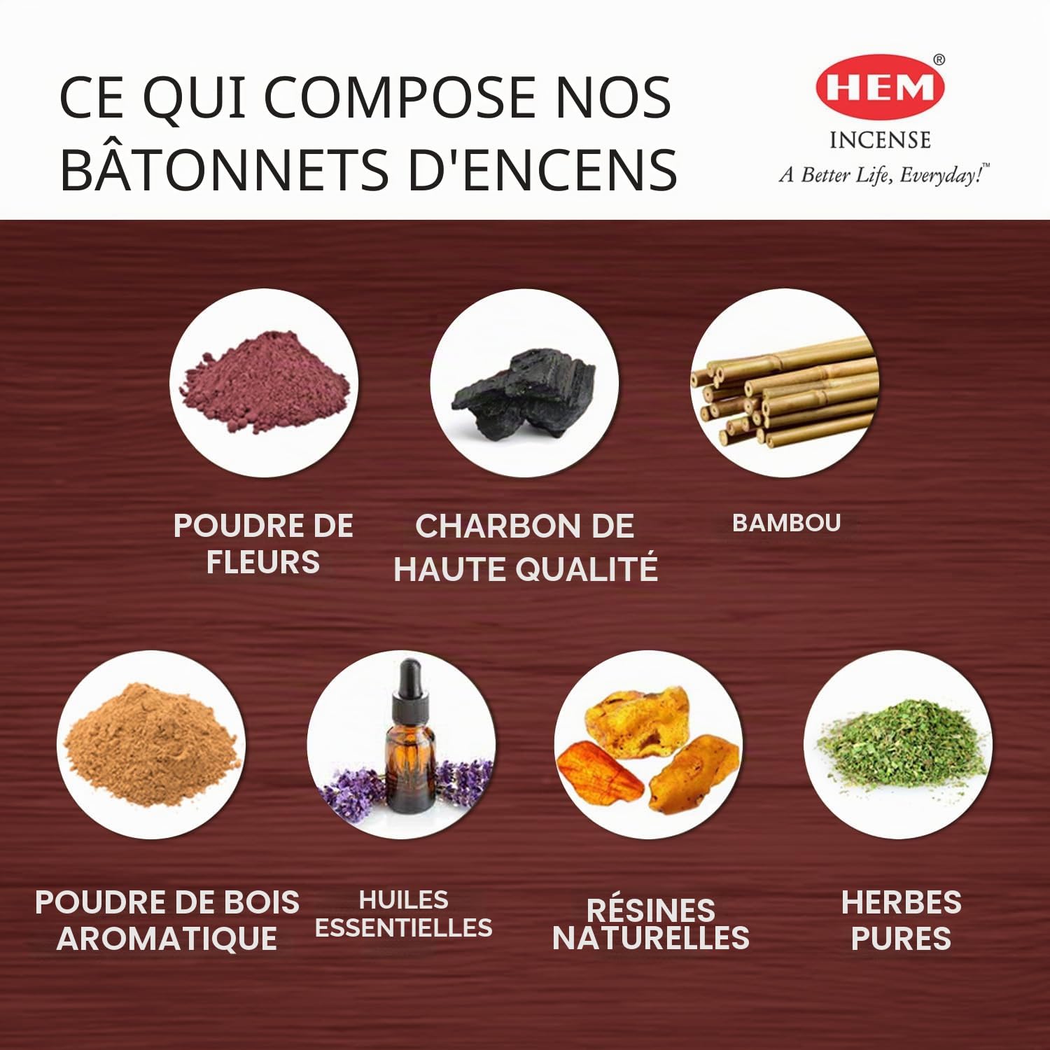 Encens Bois de Santal, 120 Bâtons, Paquet de Six, Roulée à la Main en Inde
