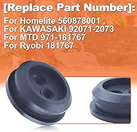 Vista 3 de Para Homelite para KAWASAKI para MTD para Ryobi para recortadora de gas Craftsman, kit de ojales de línea de combustible de agujero, para Homelite