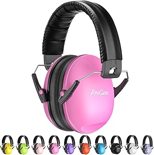 ProCase Noise Cancelling Headphones for Kids Toddler, SNR 27dB Noise Reduction Ear Muffs, Hearing Protection for Monster Jam, Concerts, Fireworks, Shooting, Air Show, Autism Sensory Needs -Pink