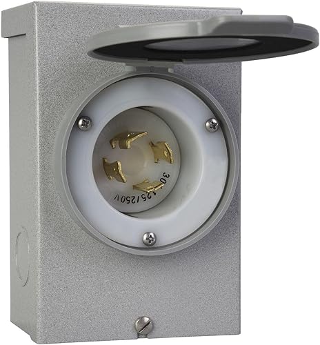 Reliance Controls - Generadores de hasta 7500 vatios PB30 caja de entrada eléctrica modelo NEMA 3R de 30 amperes color gris