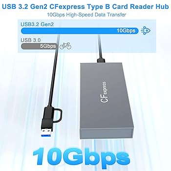Amazon.co.jp: 8イン1 CFexpress Type B カードリーダー 10Gb