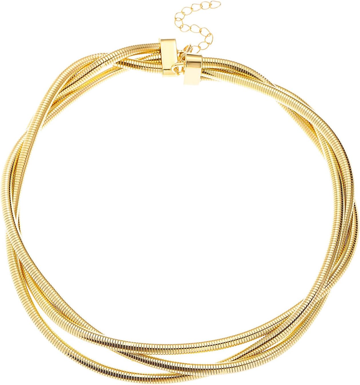 Chunky Necklace for Women Statement Necklace Thick Gold Silver Chain Choker Jewelry - Image 5