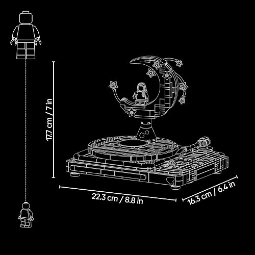 LEGO Editions La Lune de Concert d’Olivia Rodrigo - Maquette de Platine avec Vinyle & Minifigurine - Décoration de Chambre d'enfant - Cadeau sur la Musique pour Fille Ado dès 14 Ans ou Fan 43029 - 8