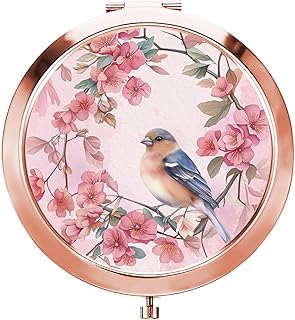 GAOLZIUY Espejo compacto de pájaros para muje...