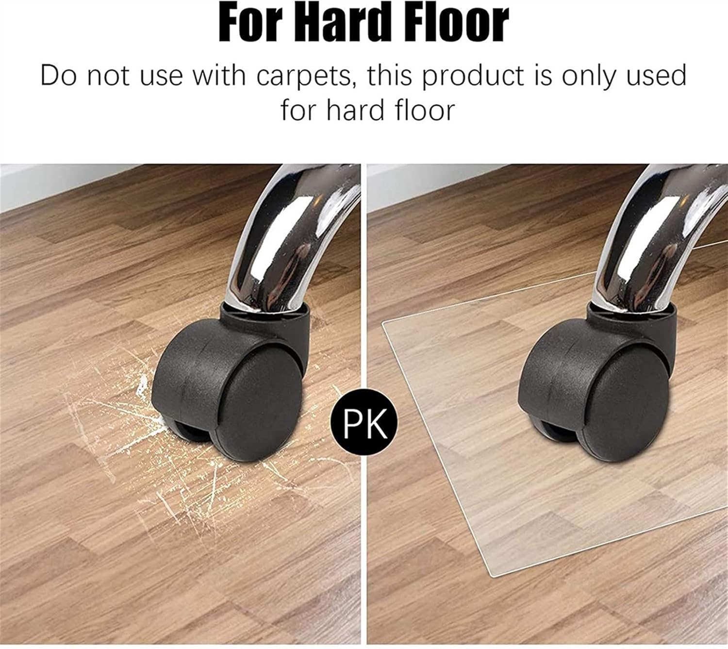 Cuttable Clear Vinyl Plastic Floor Runner/Protector, Large Non-Skid Area Runner Rugs Protector for Hallway/Kitchen/Living Room (Size: 1.5x2m/4.9x6.6ft) (1.2x4m/1.9x13.1ft) (1.2x5m/3.9x16.4ft)