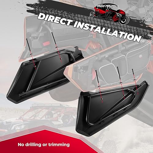 Miniatura 6 de KEMIMOTO Puerta inferior X3 Max y guardabarros X3 compatibles con Can Am Maverick X3 Max