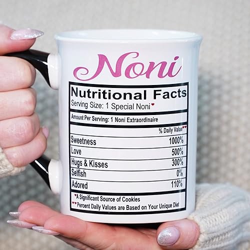 Miniatura 5 de Nana's Noni - Taza de café de cerámica grande, perfecta para abuela, papá, noni, regalos de mujer, cumpleaños y Navidad