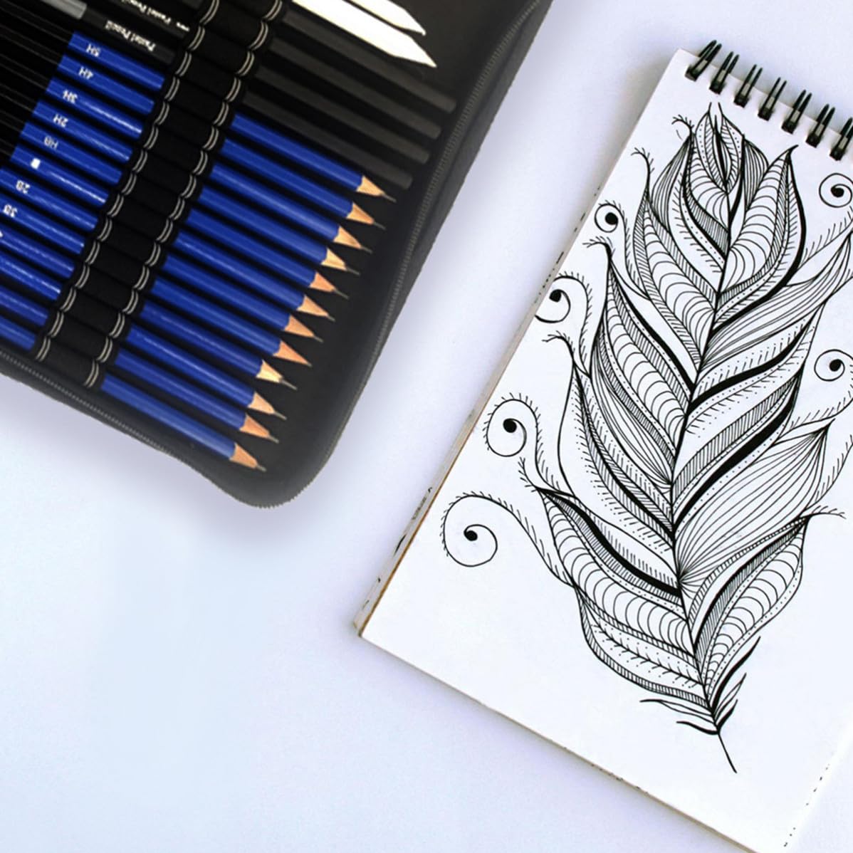 Healifty Lápices de Dibujo de Artistas Negros, Kit de Dibujo